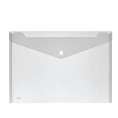 Buste con bottone - PPL - 33,5x23,5 cm - colori assortiti - Lebez - conf. 5 pezzi