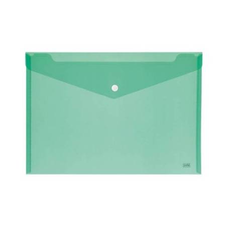 Busta con bottone - formato orizzontale - 15,5x11,5 cm - colori assortiti - Lebez