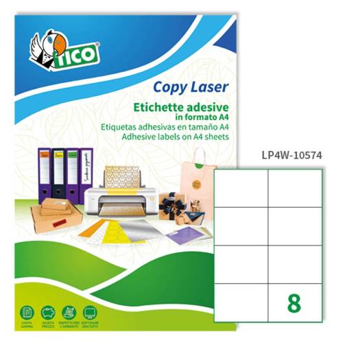 Etichette adesive LP4W - in carta -...