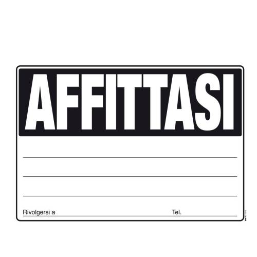 Cartello Affittasi - 24 x 33cm -...