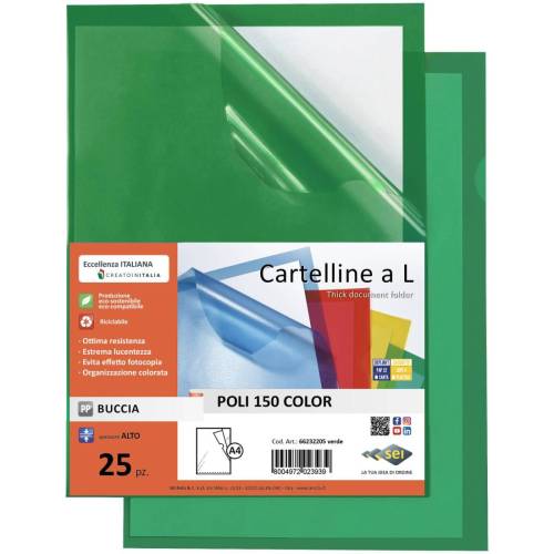 Cartelline a L Poli 150 Color - PPL -...
