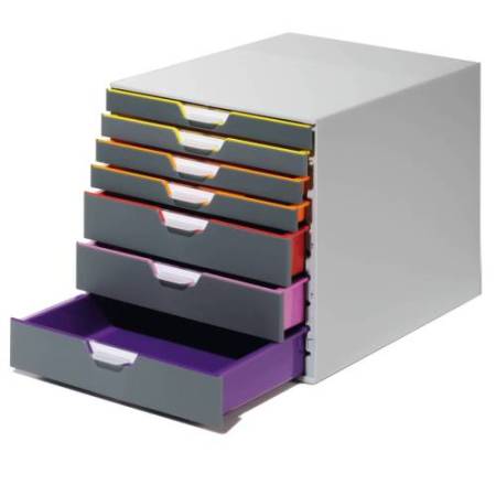 Cassettiera Varicolor - 28 x 35,6 x 29,2 cm - 7 cassetti  - Durable