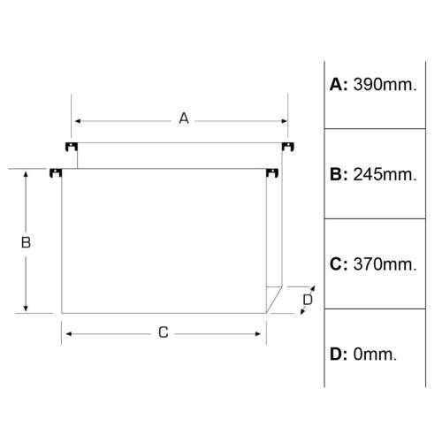 Cartella sospesa Avana - cassetto -...