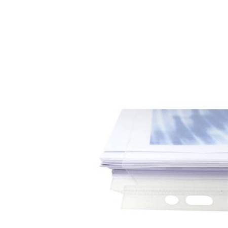 Buste forate con soffietto - PPL - 22 x 30 cm - trasparente - Exacompta - conf. 10 pezzi