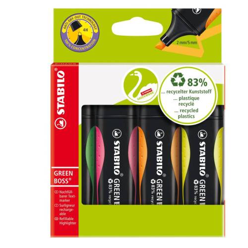 Evidenziatore Green Boss - punta a...