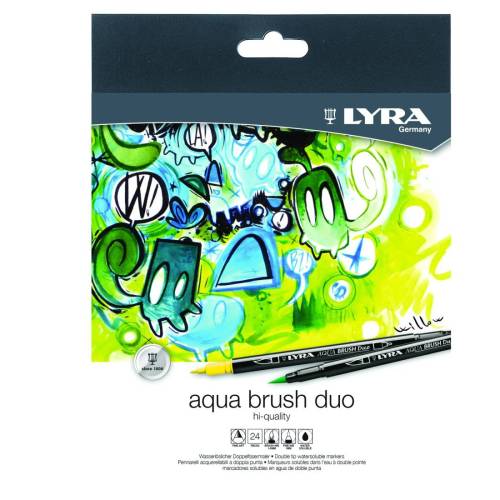 Pennarelli Aqua Brush Duo - punte...