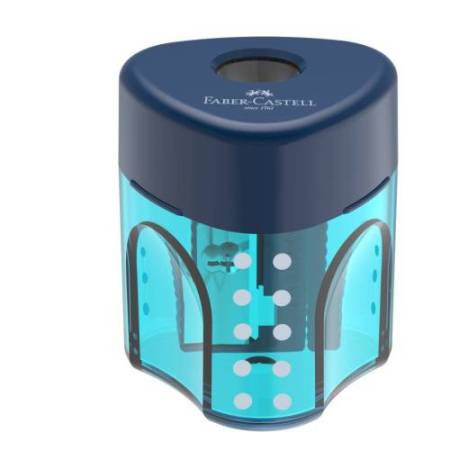 Temperamatite con contenitore - 1 foro - triangolare - con serbatoio - Faber-Castell