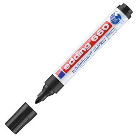 Marcatore per lavagne bianche 660 - punta conica - da 1,5 a 3 mm - Edding - astuccio 4 pezzi