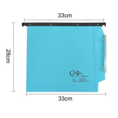 Cartella sospesa Joker - armadio - interasse 33 cm - fondo U - 33 x 28 cm - blu - Bertesi