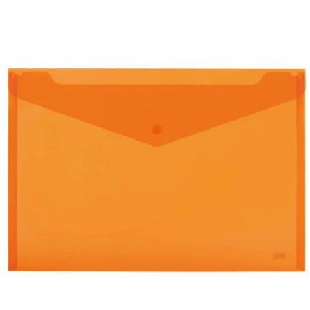 Buste con bottone - PPL - 33,5x23.5 cm - mix 3 colori fluo - Lebez - conf. 3 pezzi