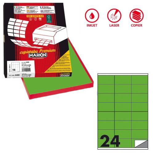 Etichette adesive C/500 - in carta -...