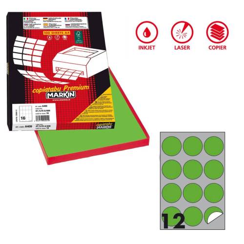 Etichette adesive tonde R/310 - in...