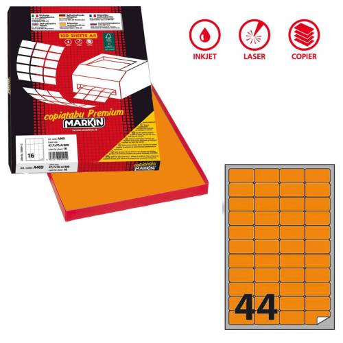 Etichette adesive A/406 - in carta -...