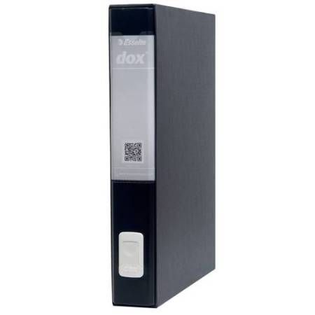 Registratore Dox 5 - dorso 5 cm - protocollo 23x34 cm - nero - Esselte Dox