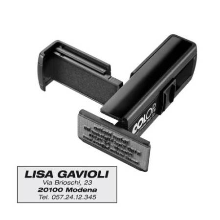 Timbro Pocket Stamp Plus 20 - 14x38 mm - 4 righe - autoinchiostrante - Colop