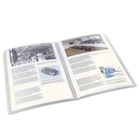 Portalistini personalizzabile - 22x30 cm - 40 buste antiriflesso - trasparente - Esselte