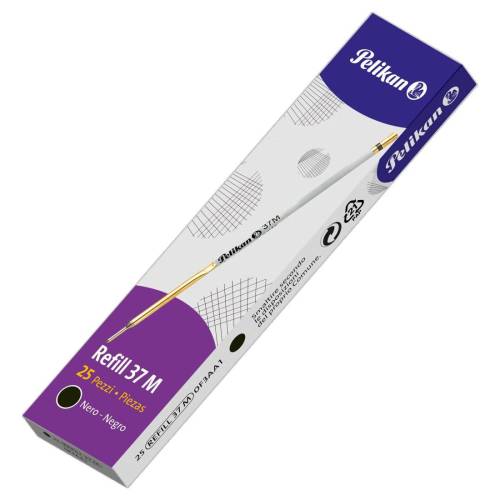 Refill sfera 37 - punta media - nero...