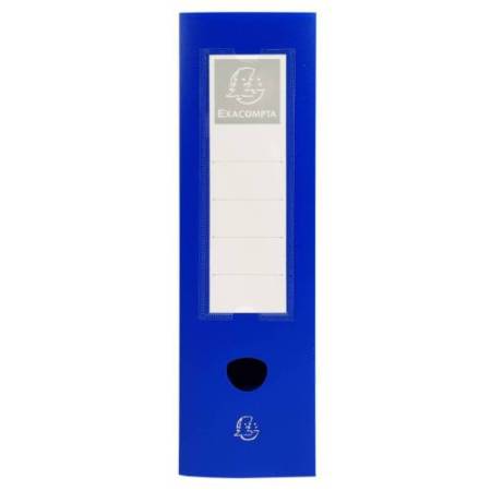 Scatola per archivio box - con bottone - 25x33 cm - dorso 6 cm - blu - Exacompta