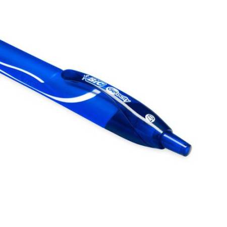 Penna a sfera a scatto Gelocity Quick Dry - punta 0,7mm - blu  - Bic - conf. 12 pezzi