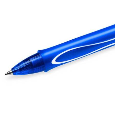Penna a sfera a scatto Gelocity Quick Dry - punta 0,7mm - blu  - Bic - conf. 12 pezzi