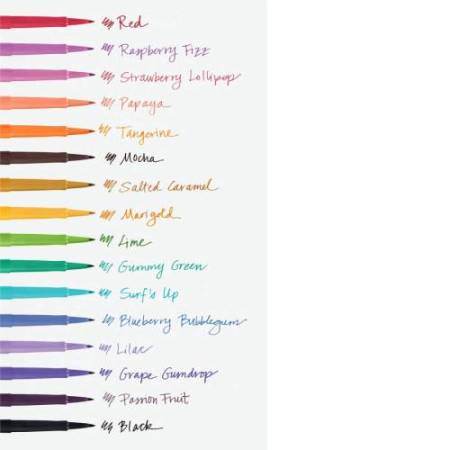 Pennarello Flair Nylon - punta feltro - 1,10mm - colori assortiti Candy Pop - Papermate - conf.16 pezzi