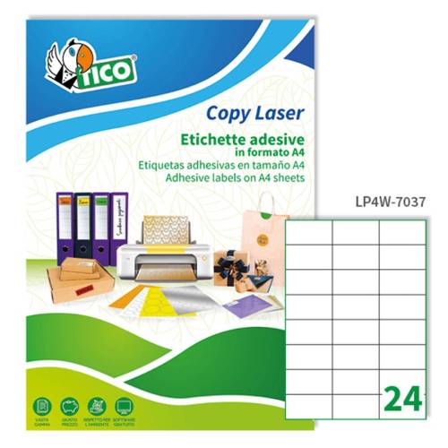 Etichette adesive LP4W - in carta -...