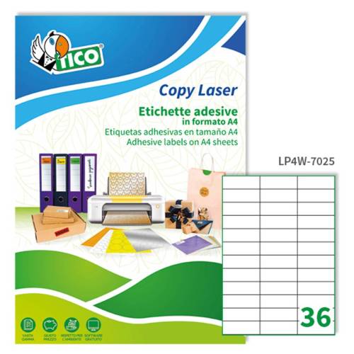 Etichette adesive LP4W - in carta -...