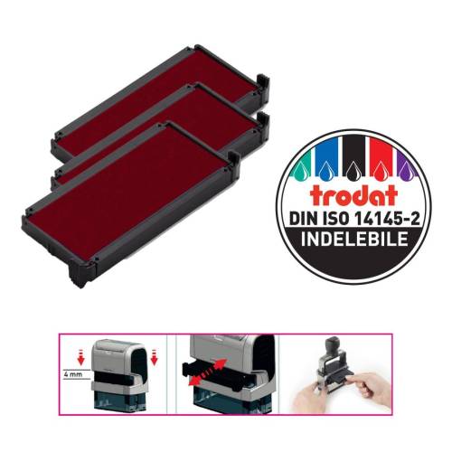 Tampone di ricambio 6/4913 - rosso -...