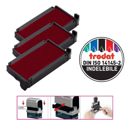 Tampone di ricambio 6/4910 - rosso -...