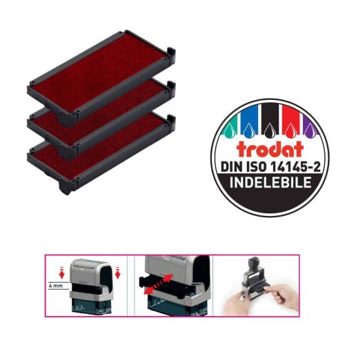 Tampone di ricambio 6/4915 - rosso -...