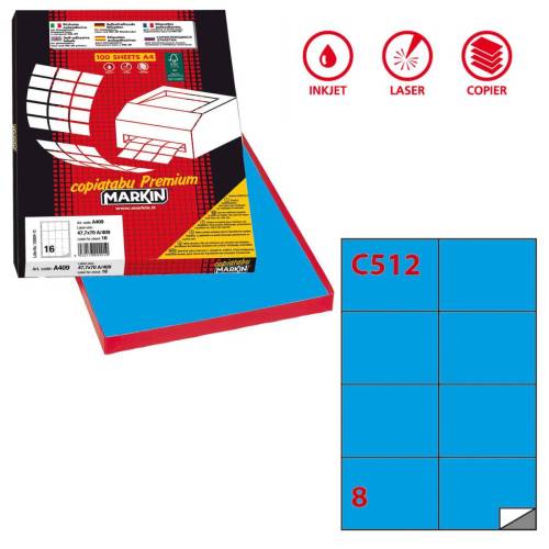 Etichette adesive C/512 - in carta -...