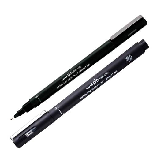 Pin fineliner - punta 0.5 mm - nero -...