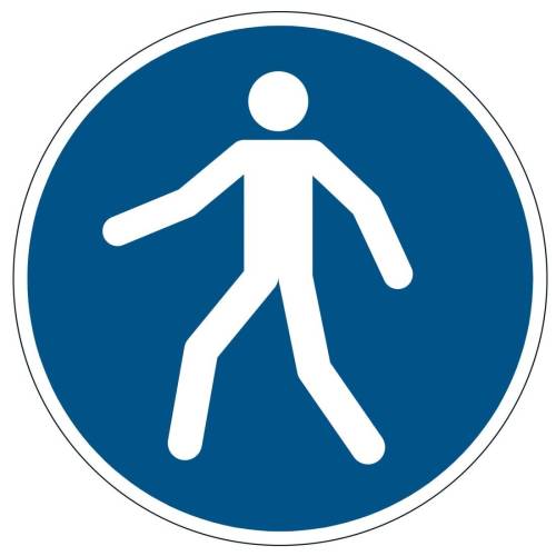 Pittogramma adesivo - da terra -...