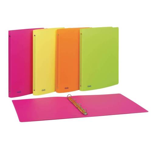 Raccoglitore neon - 4 anelli tondi 15...