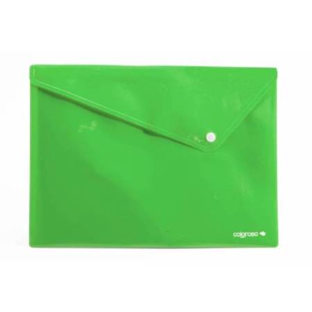 Buste con bottone - in PPL - 33 x 24,5 cm - colori assortiti - Colorosa - conf. 6 pezzi