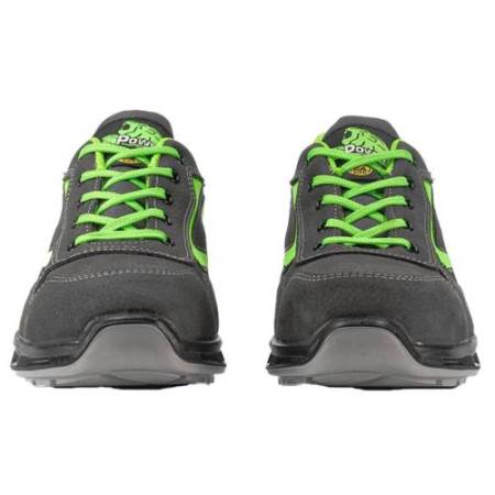Calzatura di sicurezza Yoda S3 SRC Red Lion - pelle nabuk idrorepellente - numero 40 - grigio scuro/verde - U-Power