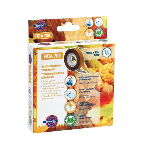 Nastro biadesivo 700RDA - 2,5 cm x 33...