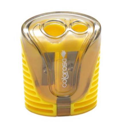 Temperamatite - a 2 fori - colori assortiti - Colorosa - expo 18 pezzi