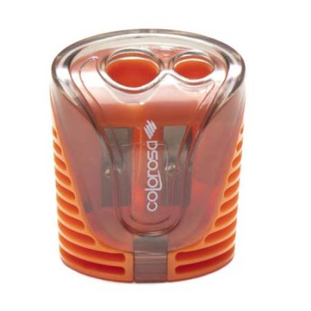 Temperamatite - a 2 fori - colori assortiti - Colorosa - expo 18 pezzi