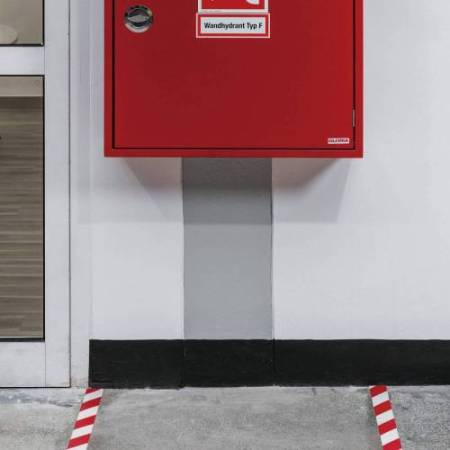 Nastro adesivo DURALINESTRONG 50/07 1726 - permanente - 5 cm x 30 m - rosso/bianco - Durable