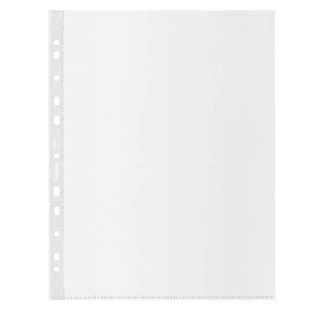 Buste perforate De Luxe riciclate 100% - antiriflesso - f.to 22 x 30 cm - Esselte - conf. 50 pezzi