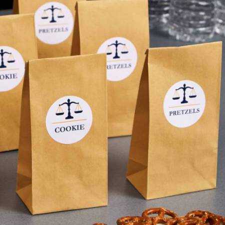 Etichette adesive tonde L4850 - in carta - rimovibili - diametro 51 mm - 15 et/fg - 25 fogli - bianco - Avery