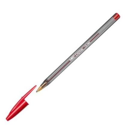 Penna sfera Cristal Large - punta 1,6 mm - rosso - Bic - conf. 50 pezzi