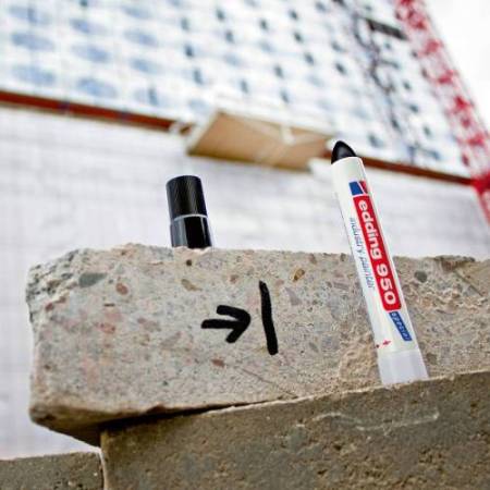 Marcatore a cera 950 - punta tonda - 10 mm - blu - Edding