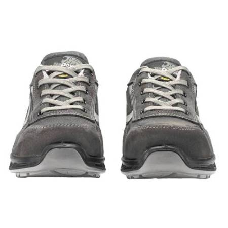 Calzatura di sicurezza Kick S3 - pelle nabuk naturale - taglia 42 - grigio - U-Power