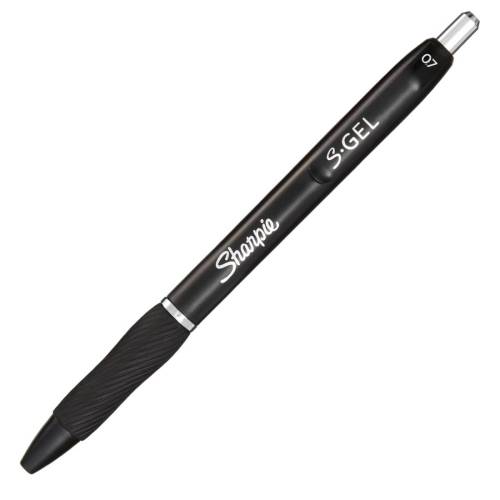 Penna gel a scatto - 0.7 mm - nero -...