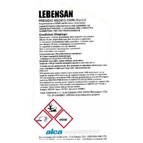 Disinfettante Lebensan - tanica 5 L -...