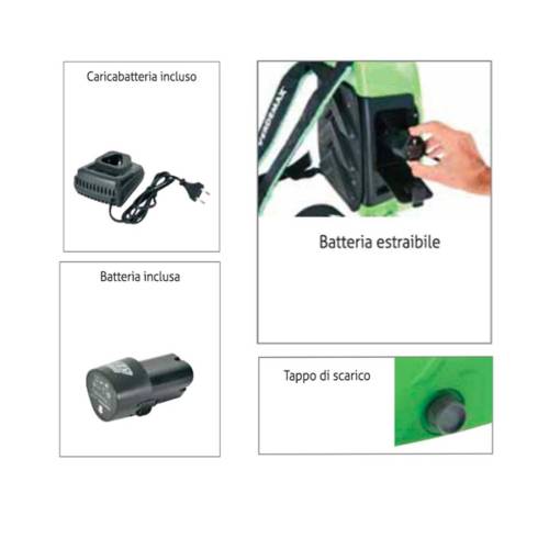 Pompa a zaino Futura - a batteria - 8...