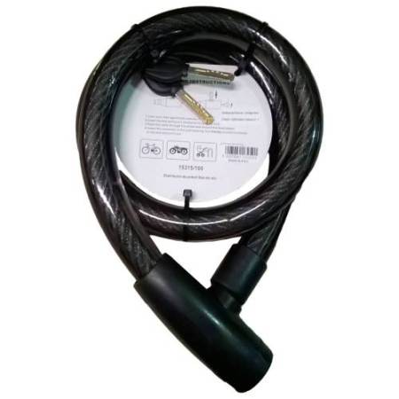 Lucchetto cavo corazzato - a 2 chiavi - Ø 25 x 100 mm - Metalplus