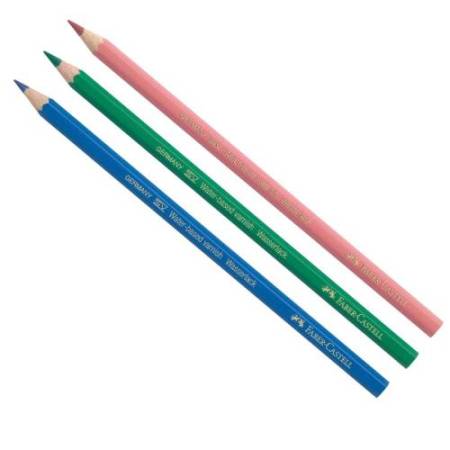 Matita colorata eco Il Castello+3 bicolor - diametro mina 3,00 mm - colori assortiti - Faber-Castell - astuccio 24 pezzi